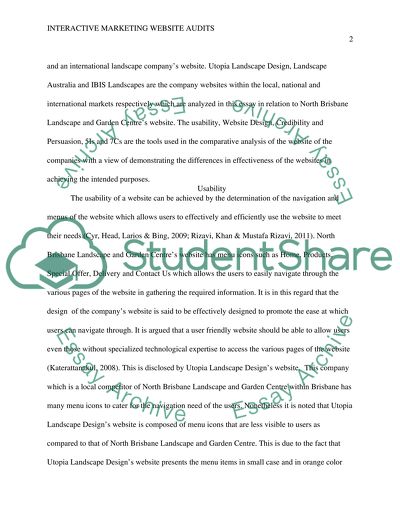 Interactive Marketing: Website Audits