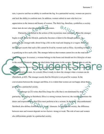 Patriarchy in Steinbecks Chrysanthemums