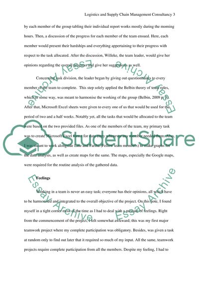 Logistics and Supply Chain Management Consultancy