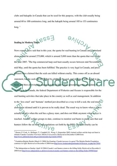 Arguing For and Against Seal Hunting in Canada and around the World