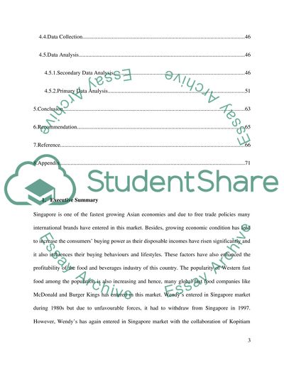 Re-introducing Wendys into Singapore