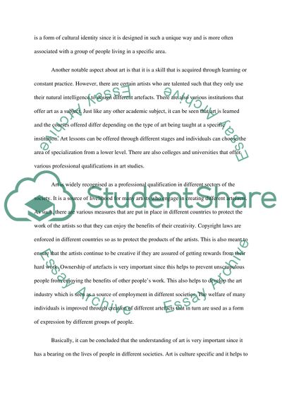 Art as a Form of Creative Expression