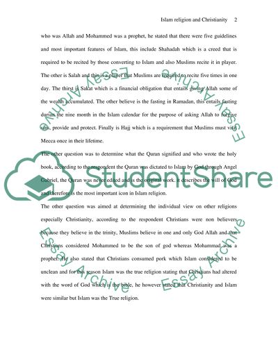 Islam religion and christianity