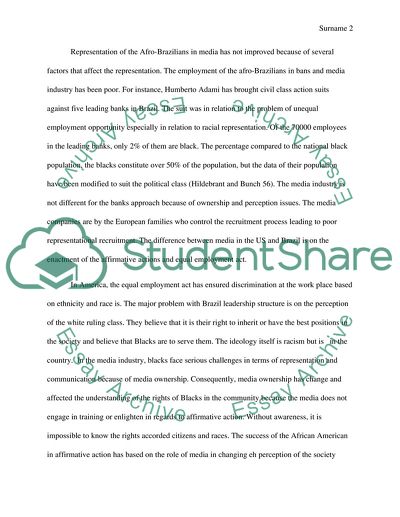 Hispanic/Black Studies Comparison Paper