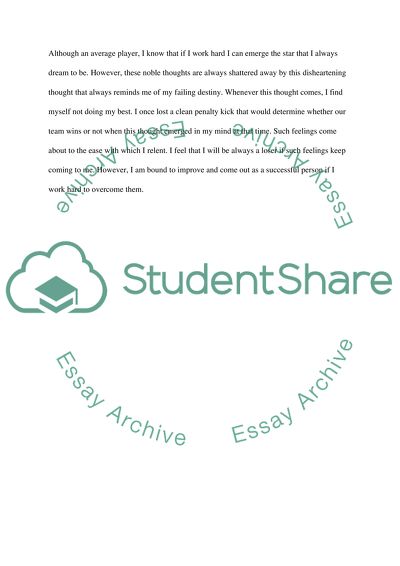 Self-Defeating Behaviour Pattern