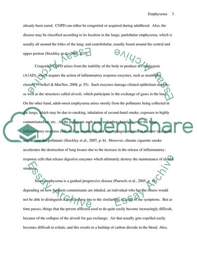 Emphysema and How it Affects an Individuals Way of Life