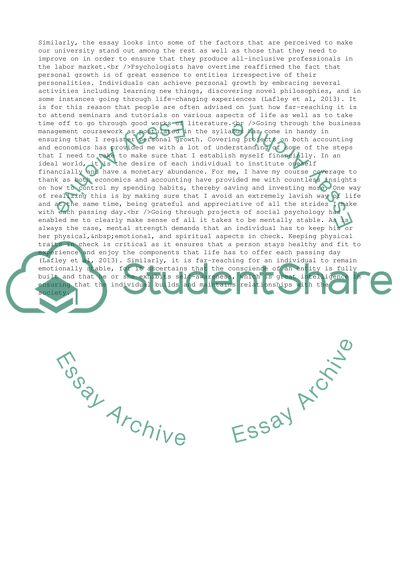 University Experience