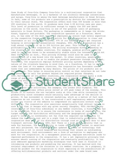 Mergers, Acquisitions, and Corporate Restructurings of Coca-Cola Company