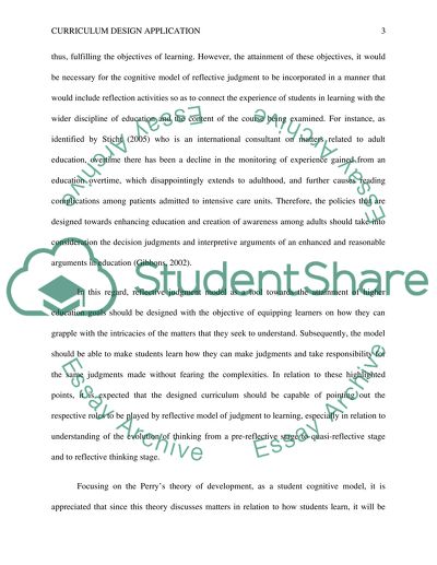 Curriculum Design Application