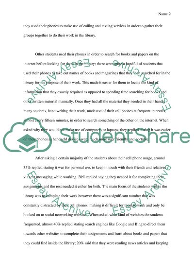 Dependence on Cell Phones