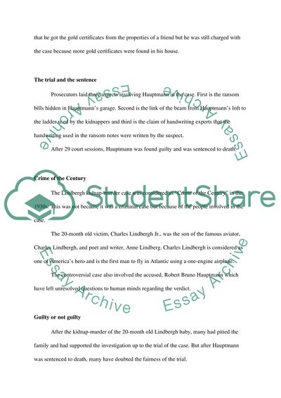 The Richard Bruno Hauptmann Trial