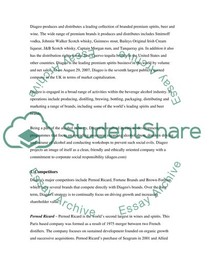 Diageo: Profile and Market Study