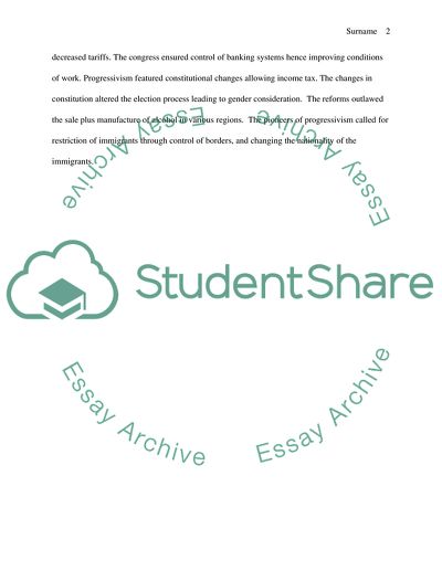 Progressivism as a Period in the History