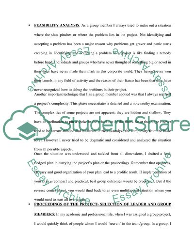 Organizing and Learning with Group Projects