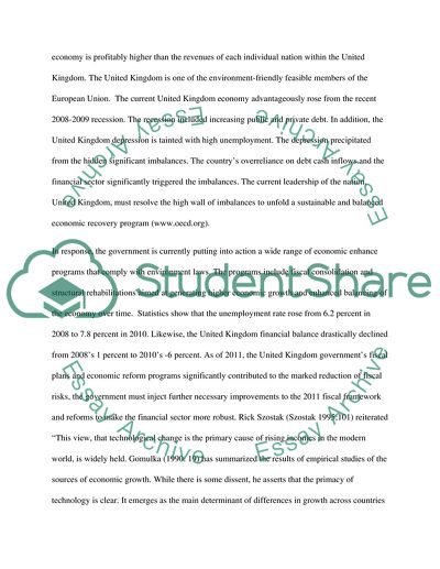 The United Kingdom Technology Strongly Affected the Current UK Economy