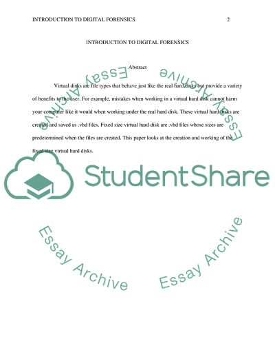 Introduction to Digital Forensics