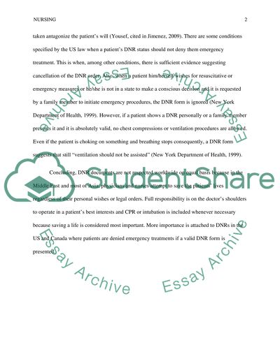 Whether a Patients DNR Status Should Deny Them Emergency Treatment