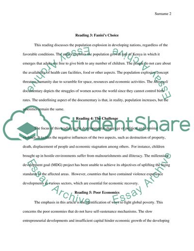 Economic development