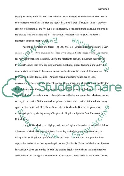 Immigration law (international study class)