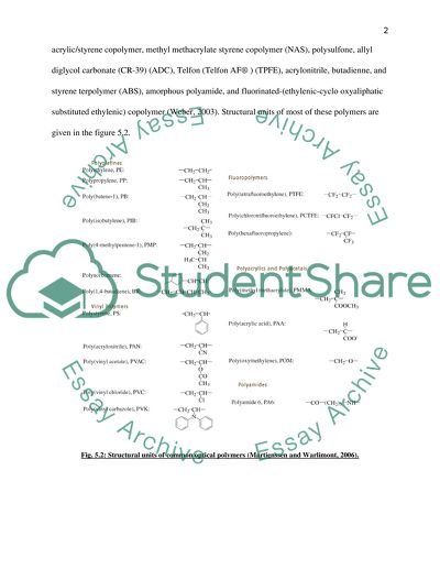 Physical properties of transparent optical polymers
