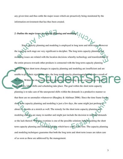 Capacity Planning and Performance Modeling HW