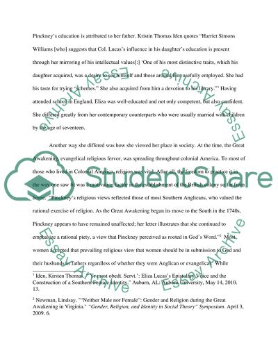 Eliza Lucas Pinckney