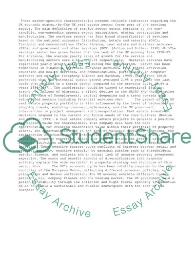 The UK Real Estate Sector