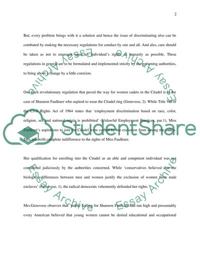 Discrimination Managing Equal Opportunity