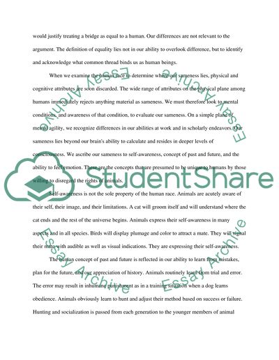 The Rights of Animals