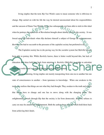 Rip Van Winkle by Washington