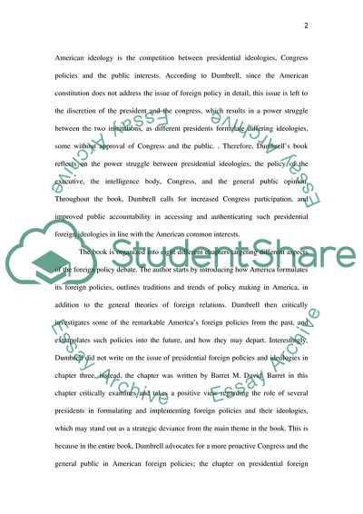 Ideology of USA Foreign policy