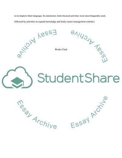 Information Seeking Activities for Language Learning