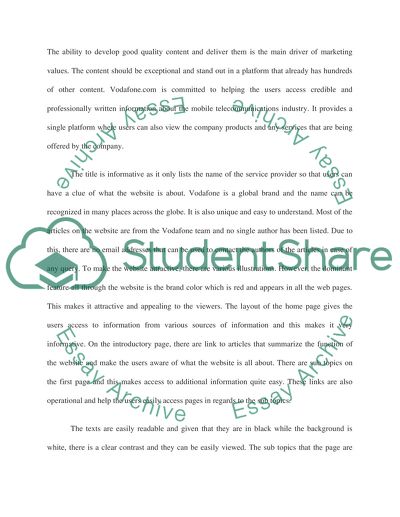 Evaluation of Websites