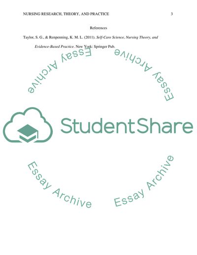 Research, Theory and Practice Cycle