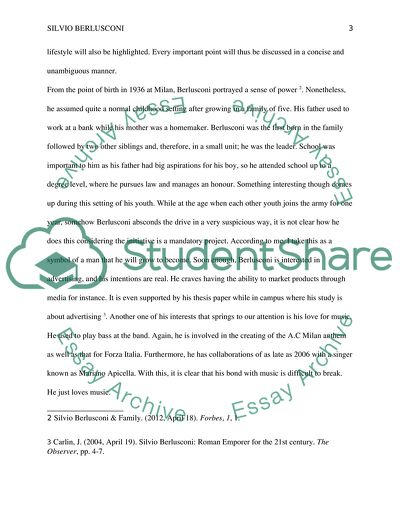 Silvio Berlusconi: Roman Emporer for the 21st Century