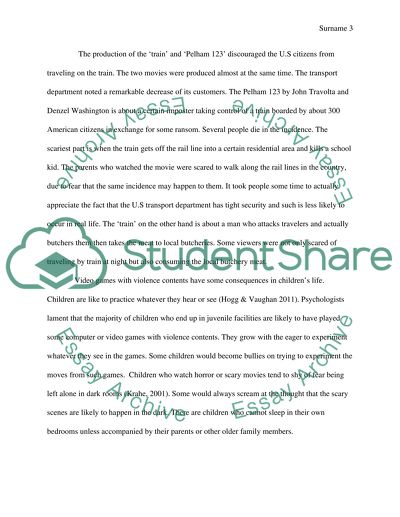 Effects of Violence in Media