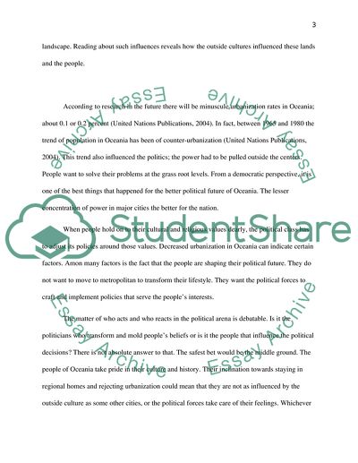 Oceania Population Trends