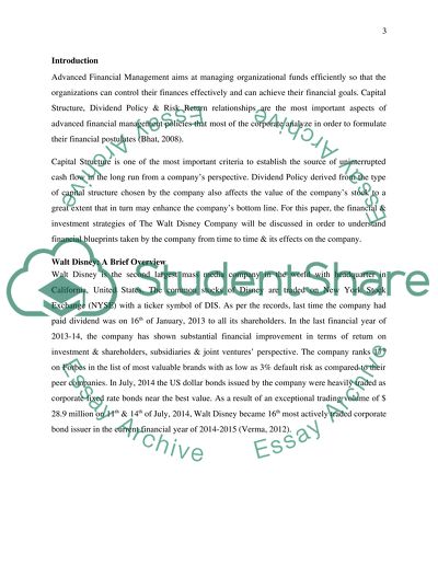 financial management in business essay