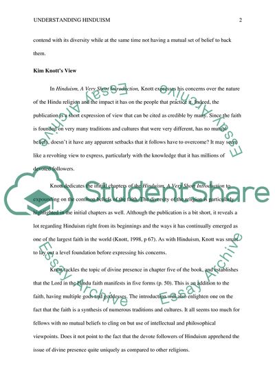 Kim Knott: Hinduism, a Very Short Introduction