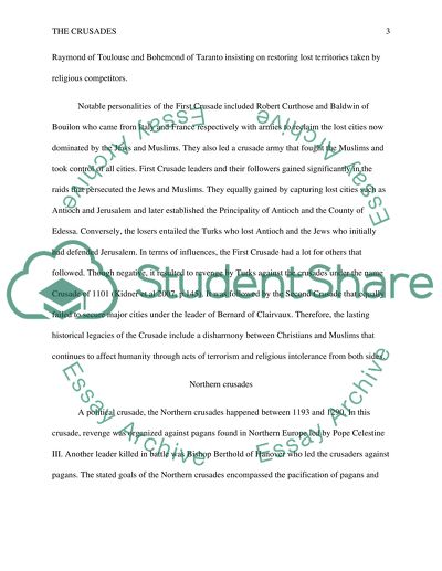 Quiz II The Crusades