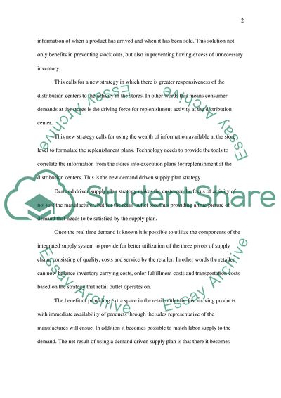 The New Retail Supply Chain