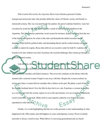 Societies Built on the Foundations of Patriarch