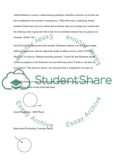 Applying Psychology to Real World Issues - the Relationship of Hate and Psychology