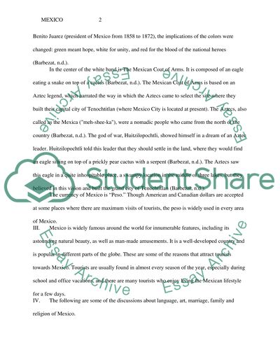 Mexico: A Country Profile