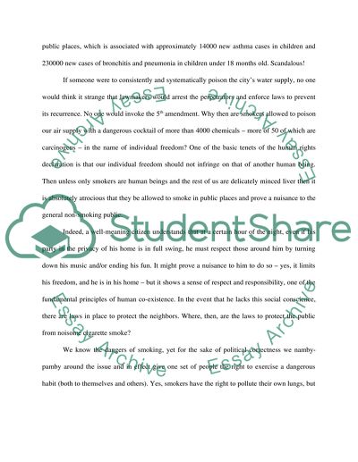 Manifesto for the Eradication of Weapons of Lung Destruction