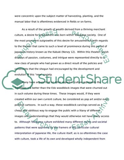 The Tokugawa Period of Japanese History