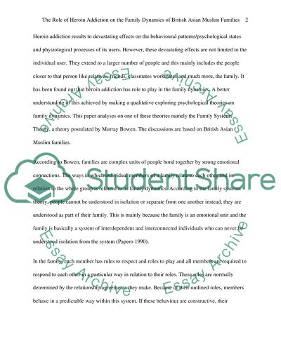 The Role of Heroin Addiction on Family Dynamics