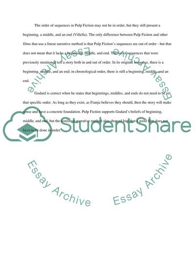 Media Art: Good Film Does Not Have To Be Done In Order