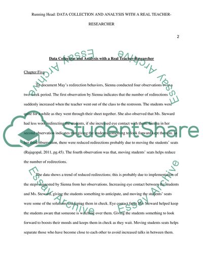 Data Collection and Analysis With a Real Teacher-Researcher