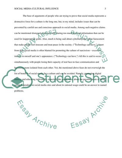 Social Media Cultural Influence